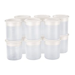 Pacojet 139162-E00-00 Set of 12 Synthetic Beakers with Lids for Pacojet 4 and 2 PLUS